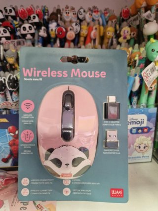 Mouse Wireless Legami Panda Rosa