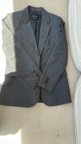 Traje Massimo Dutti gris completo