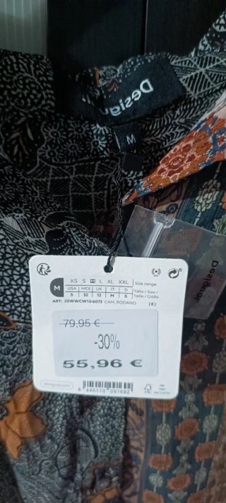 Camisa Desigual Talla M Estampada