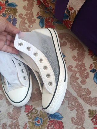 Converse Blancas Malla Transparente