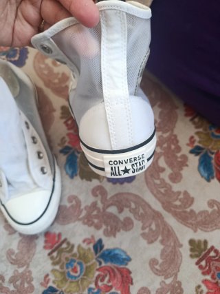 Converse Blancas Malla Transparente
