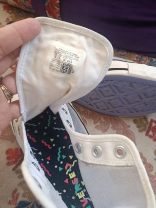 Converse Blancas Malla Transparente