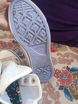 Converse Blancas Malla Transparente