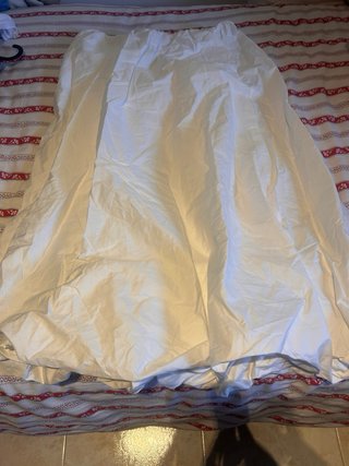 Falda globo Zara blanca talla M