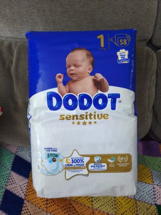 Pañales Dodot Sensitive Talla 1 (2-5 kg) 58 unds