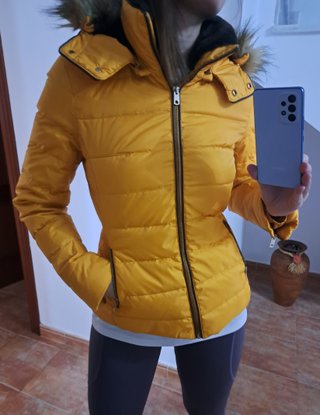 Plumífero Zara Amarillo mostaza
