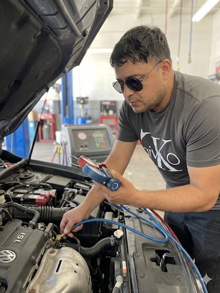 Recarga de gas de aire para coches a domicilio