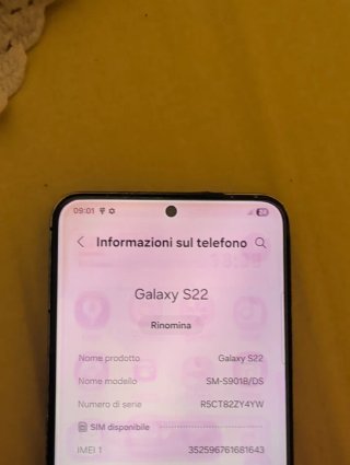 Samsung S22 Nero