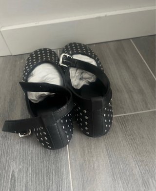 Massimo Dutti Bailarinas Negras Tachuelas