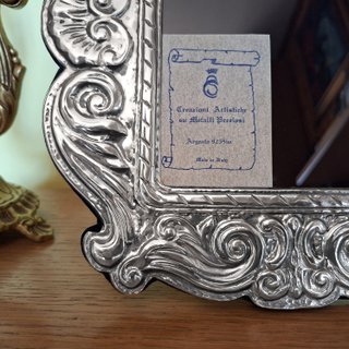 Cornice Portafoto Argento 925 anni 90 x foto 13x18