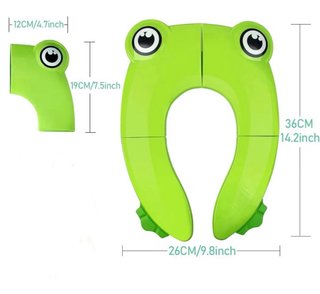 Asiento de inodoro plegable para niños