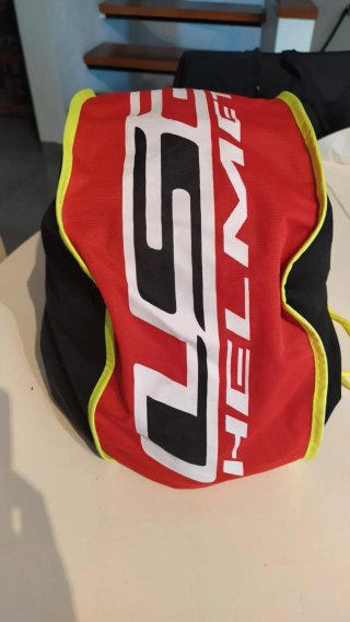 Casco Moto LS2 Negro Rosa