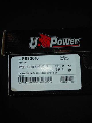 Zapatos de trabajo U-Power grises y naranjas