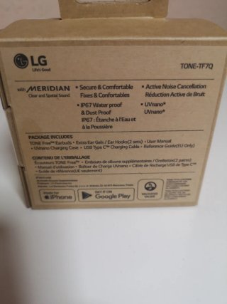 Auriculares LG TONE Free Fit UVnano Negros
