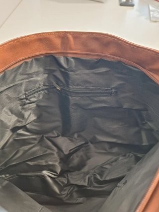 Bolso marrón mujer 34x27cm (Nuevo)