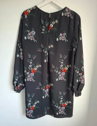 Vestido H&M Floral Manga Larga Talla 36