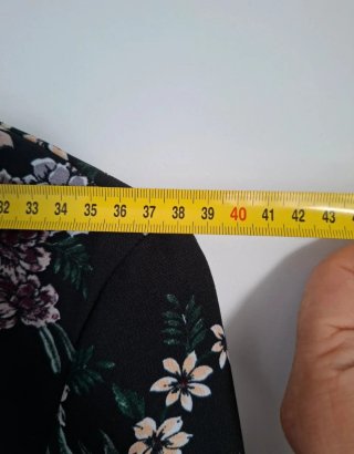 Vestido H&M Floral Manga Larga Talla 36