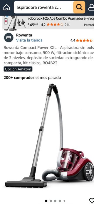 Aspiradora Rowenta Compact Power XXL. Sin estrenar