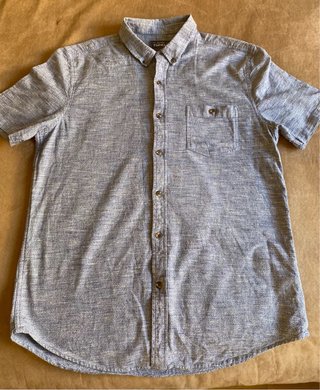 Camisa Topman Classic Fit Azul/Gris