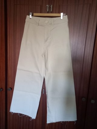 2 Pantalones Beige y Rosa