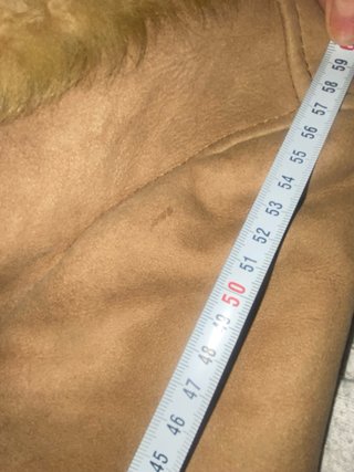 Abrigo de mujer marrón con forro piel vuelta