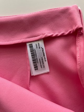 Zara mini falda pantalon rosa con volante talla S