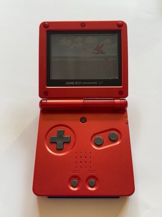 Nintendo Game Boy Advance SP Rosso + 2 Giochi Pokémon