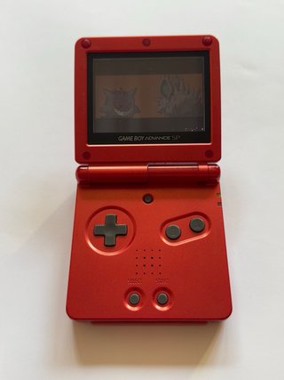 Nintendo Game Boy Advance SP Rosso + 2 Giochi Pokémon