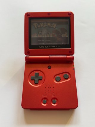 Nintendo Game Boy Advance SP Rosso + 2 Giochi Pokémon