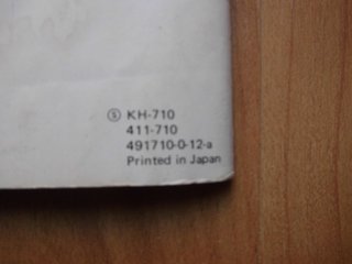MANUAL INSTRUCCIONES MÁQUINA TEJER MODELO KH-710