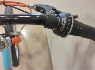 Bicicleta Btwin 20 Azzurro Arancione con marce