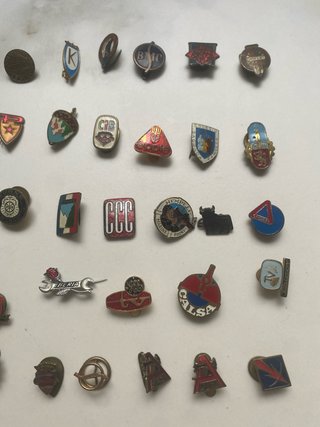 Lote insignias comerciales años 50