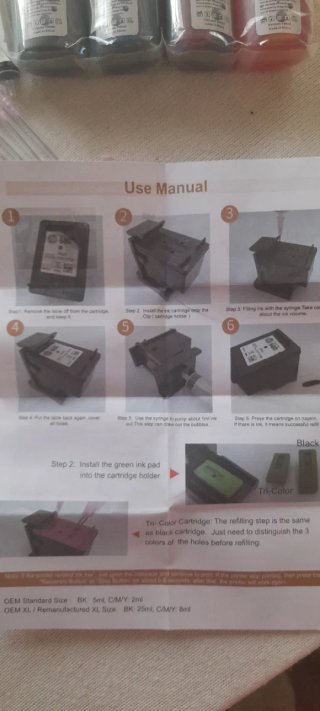 Kit Recarga Tinta F-ink Canon Brother