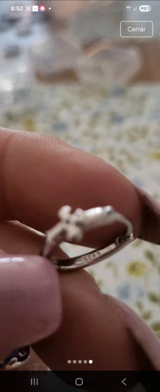 Pendientes Virgen Niña Morado y Plata