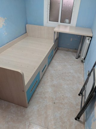 Cama juvenil con cajones