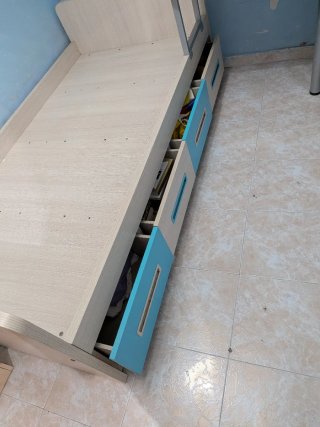 Cama juvenil con cajones