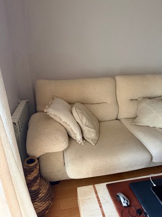 Sofá de 2 plazas beige