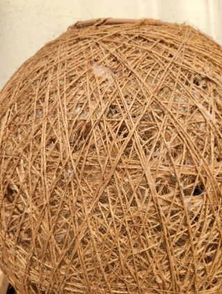 Lámpara colgante de cuerda artesanal