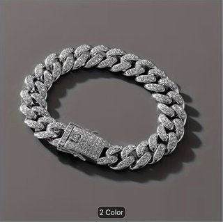 Juego Reloj y Pulsera Hombre Plateado