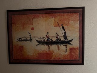 Cuadro decorativo paisaje africano