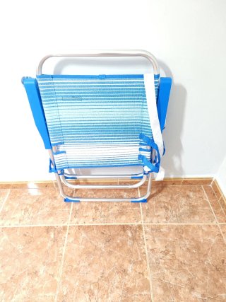 Silla de Playa TuryMar Azul y Blanca