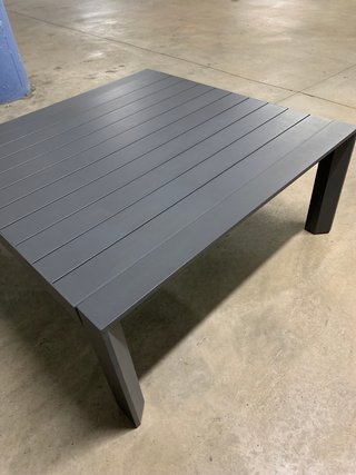 Mesa de centro Hespéride Aluminium gris anthracite