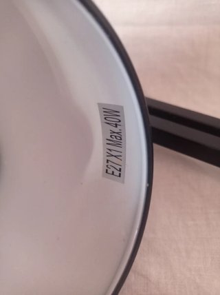 Lámpara flexo de mesa negra