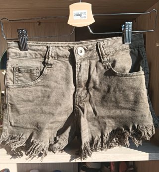 Shorts vaqueros camuflaje talle bajo XS