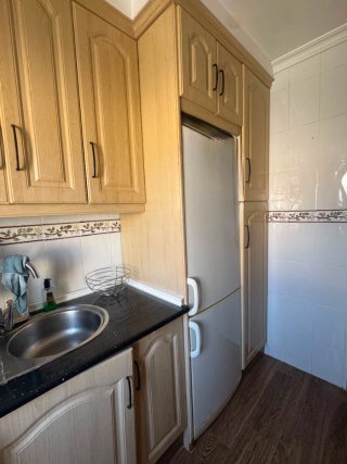 Muebles cocina de madera, vitro, horno, extractor