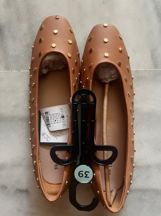 Manoletinas marrones mujer talla 39