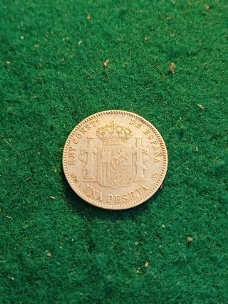 1 Peseta 1900 Plata
