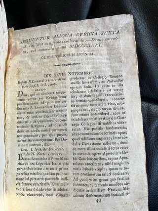 Sequuntur libro antiguo religioso