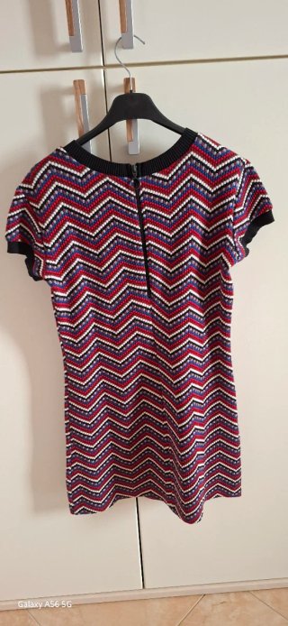 Vestito Zara fantasia zig zag M