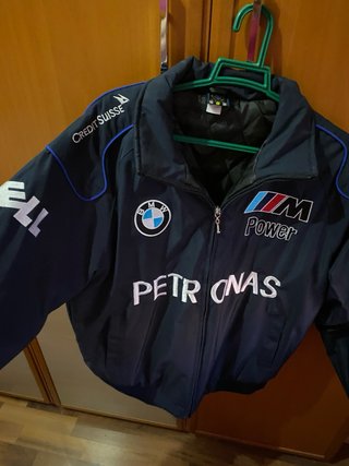 Cazadora BMW Vintage Azul talla S grande